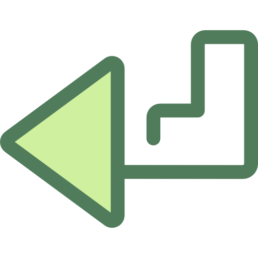 diagonaler pfeil Monochrome Green icon