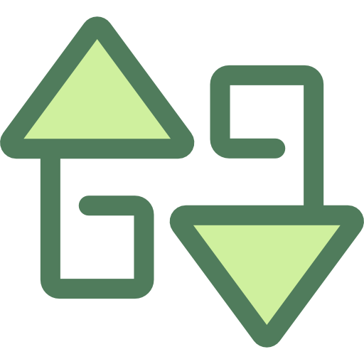 sortować Monochrome Green ikona