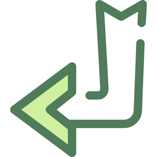 대각선 화살표 Monochrome Green icon