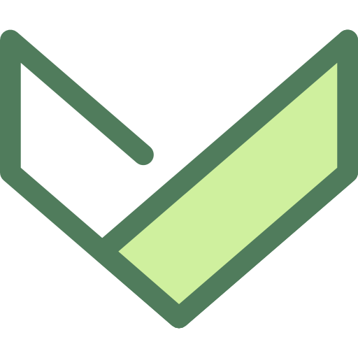 Chevron Monochrome Green icon