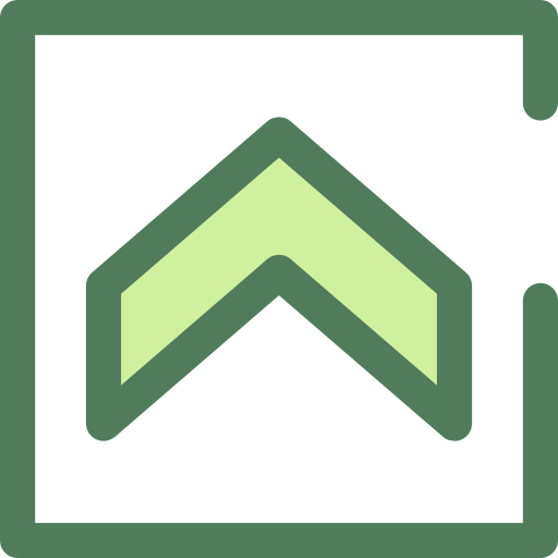 Chevron Monochrome Green icon
