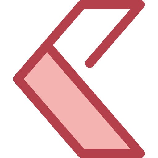 chevron Monochrome Red icon