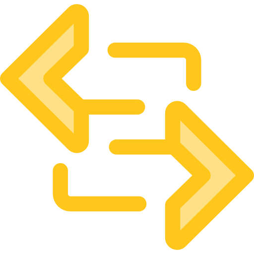 flechas Monochrome Yellow icono