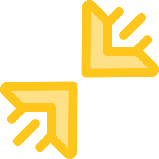 圧縮する Monochrome Yellow icon