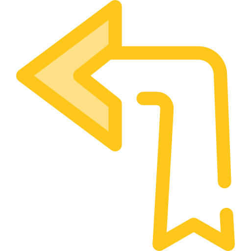 diagonale pijl Monochrome Yellow icoon