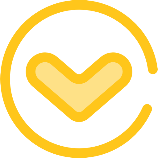 chevron Monochrome Yellow icon