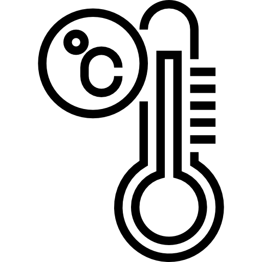 thermomètre Meticulous Line Icône