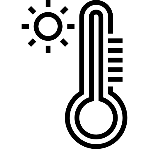 thermomètre Meticulous Line Icône