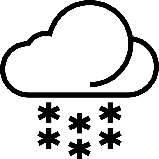 Śnieg Meticulous Line ikona