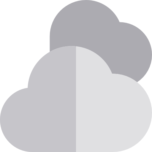Cloudy Basic Rounded Flat icon