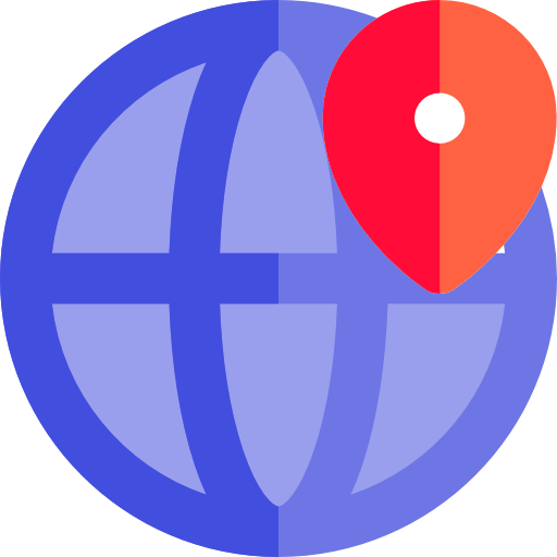 geolokalisatie Basic Rounded Flat icoon