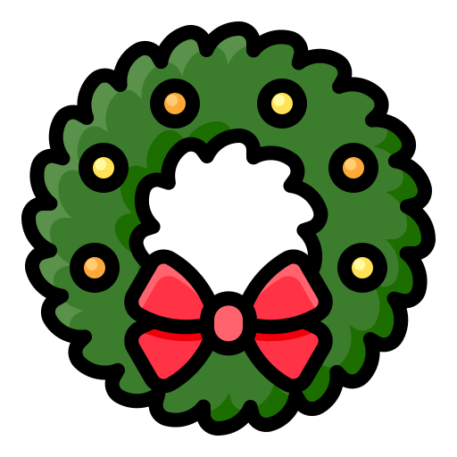 Wreath Generic Outline Color icon