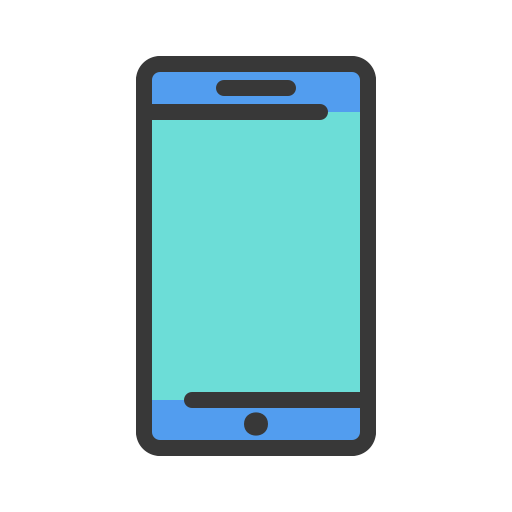 smartphone Generic Outline Color icono