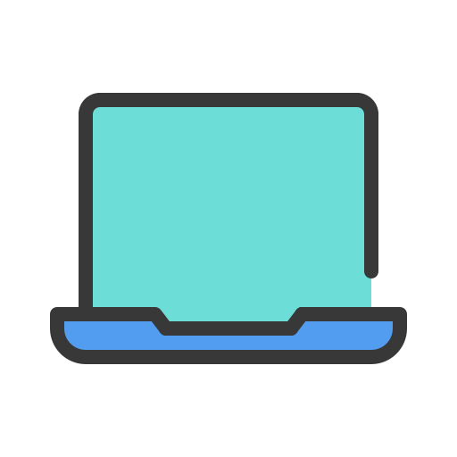 Laptop computer Generic Outline Color icon