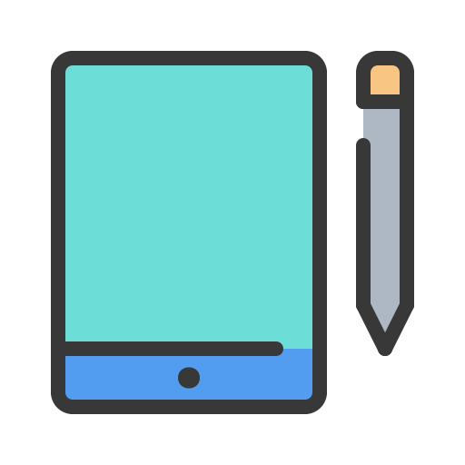 tablet gráfico Generic Outline Color Ícone