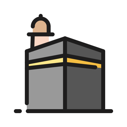 Kaaba Generic Outline Color icon