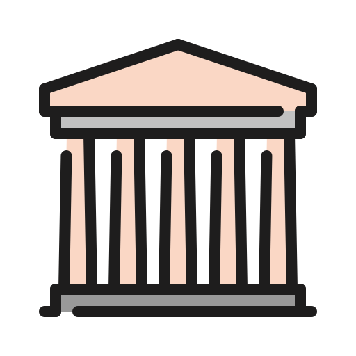 パルテノン神殿 Generic Outline Color icon