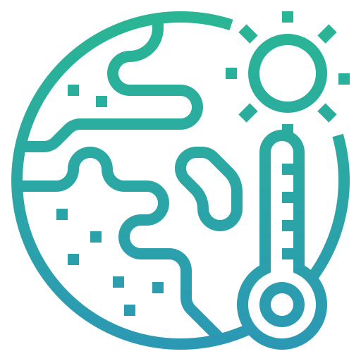 globalne ocieplenie Generic Gradient ikona