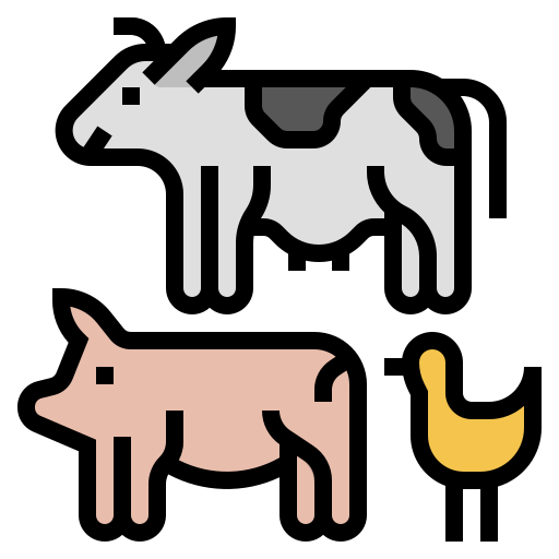 bétail Generic Outline Color Icône