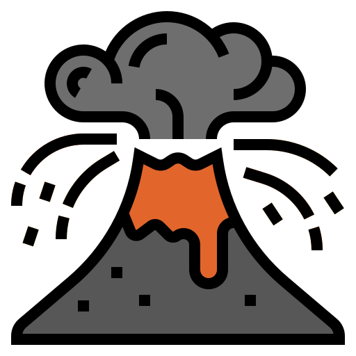 火山 Generic Outline Color icon