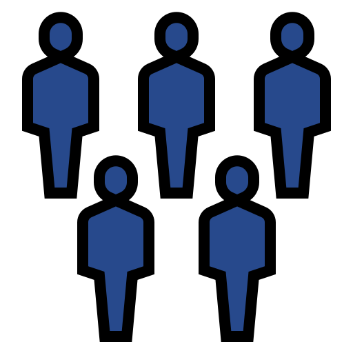 인구 Generic Outline Color icon