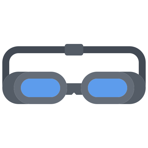 Goggles Coloring Flat icon