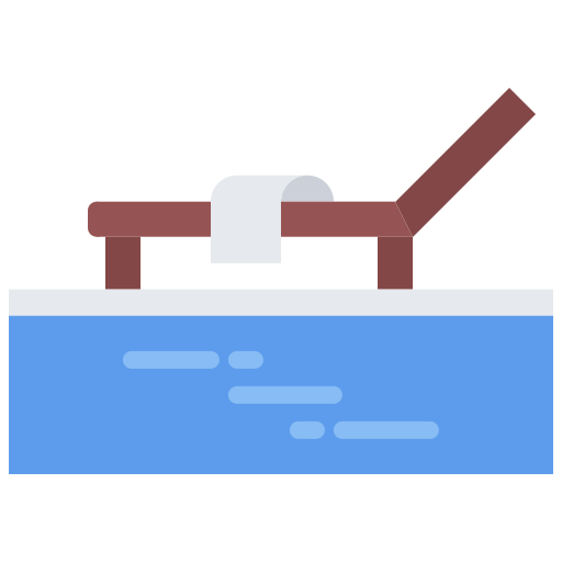 schwimmbad Coloring Flat icon