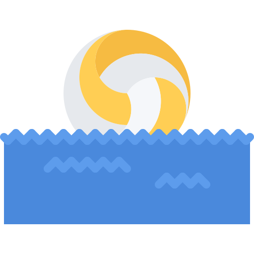 Water polo Coloring Flat icon