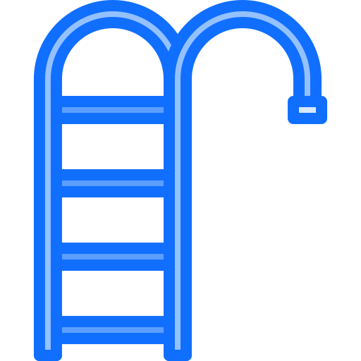 escada Coloring Blue Ícone