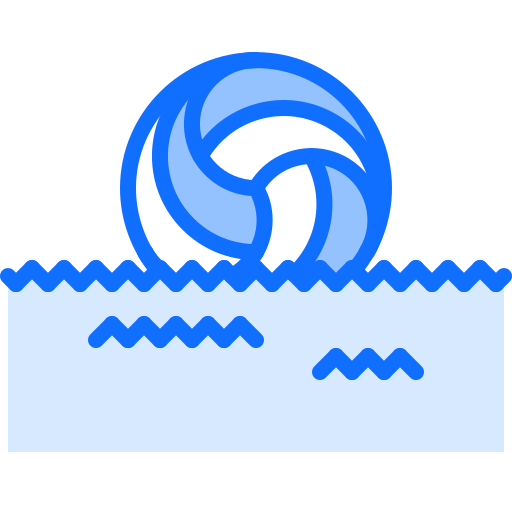 Water polo Coloring Blue icon