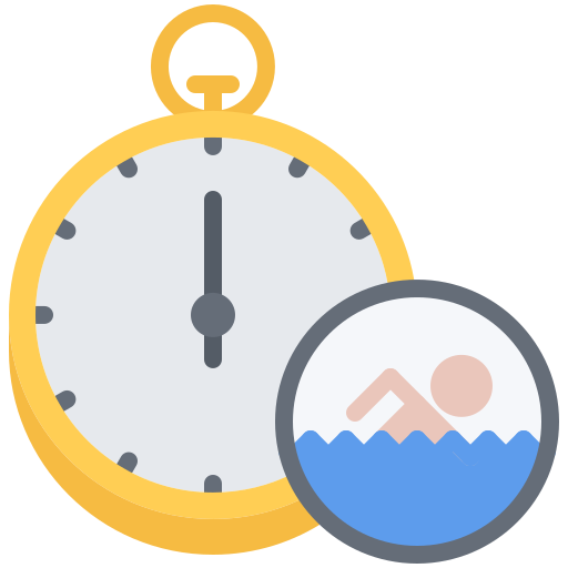 Stopwatch Coloring Flat icon