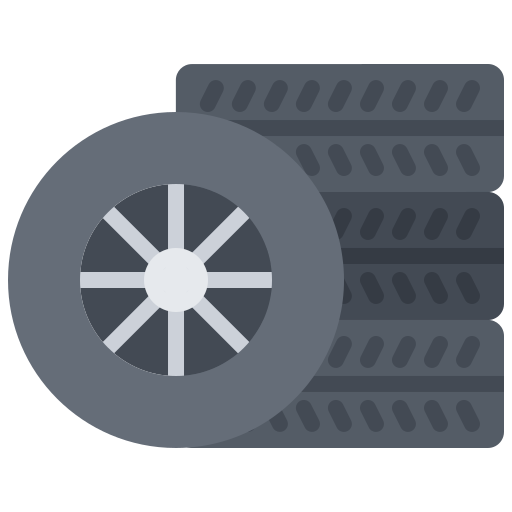 Tire Coloring Flat icon