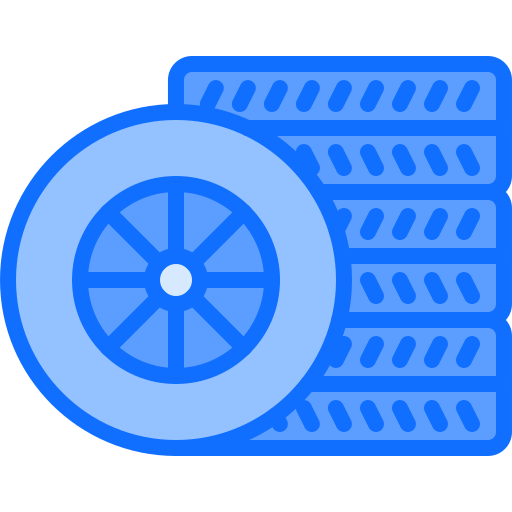 pneu Coloring Blue Ícone