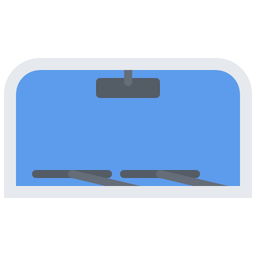フロントガラス Coloring Flat icon