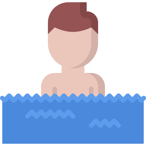 nadador Coloring Flat icono