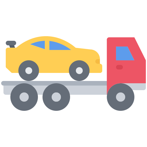 lastwagen Coloring Flat icon