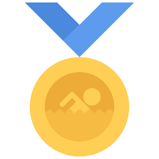 メダル Coloring Flat icon