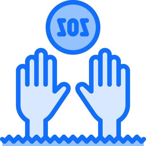 Drowning Coloring Blue icon
