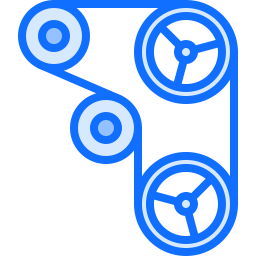 타이밍 벨트 Coloring Blue icon