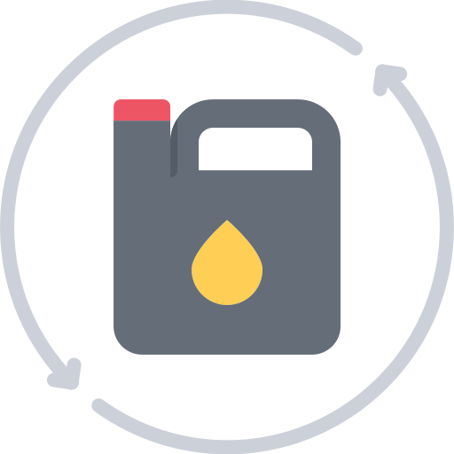 Car oil Coloring Flat icon