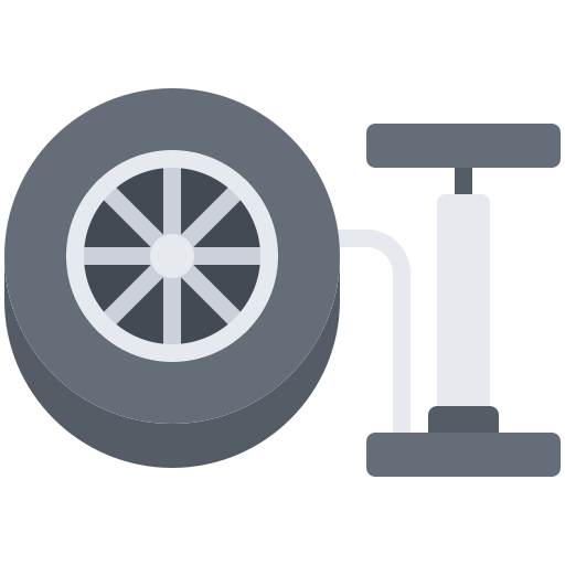タイヤ Coloring Flat icon