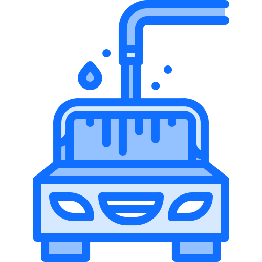 lavado de autos Coloring Blue icono