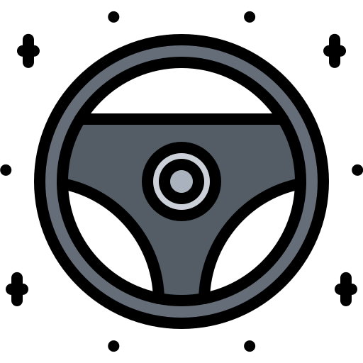 Steering wheel Coloring Color icon