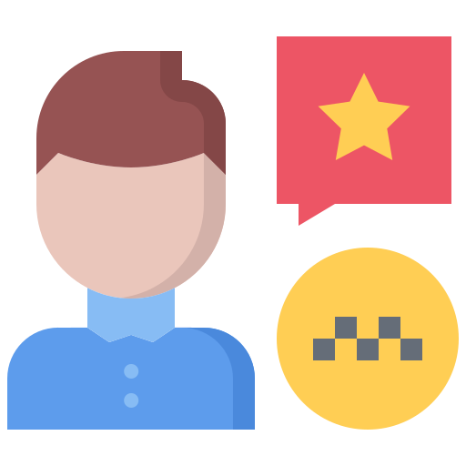 Customer review Coloring Flat icon