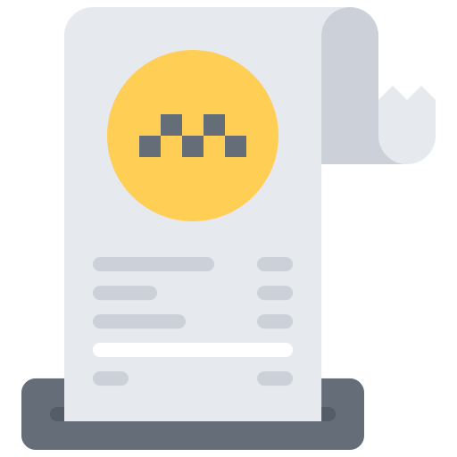 Invoice Coloring Flat icon