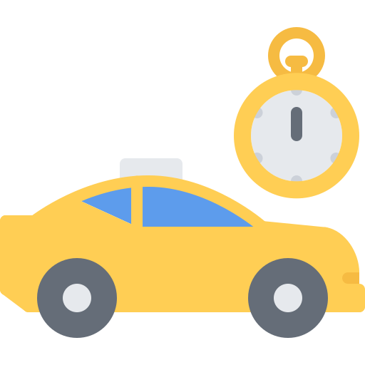 taxi Coloring Flat icono