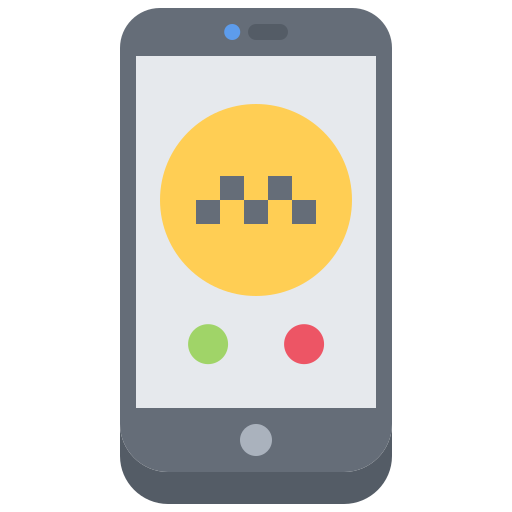 Phone call Coloring Flat icon