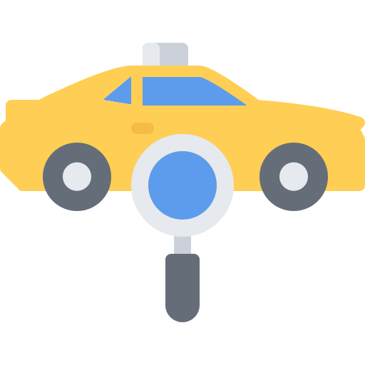 taxi Coloring Flat icono