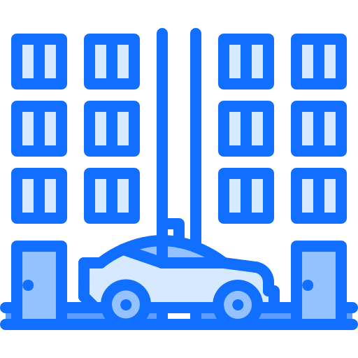 タクシー Coloring Blue icon