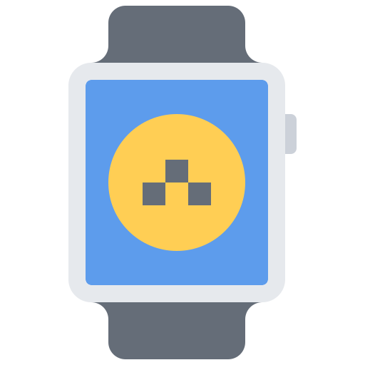 reloj inteligente Coloring Flat icono